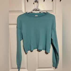 TNA long sleeve blue top